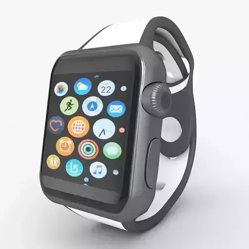 Apple Watch Series 3 Low-poly 3D model
