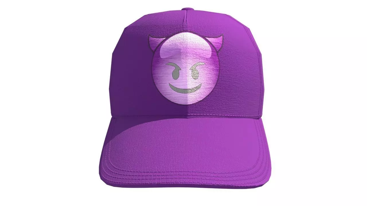 Emote Hat Low-poly 3D model