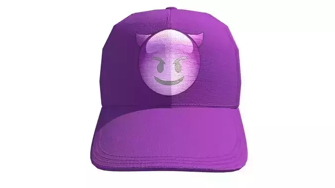 Emote Hat Low-poly 3D model