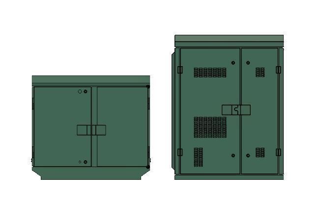 Model Railway BT Green Street Cabinets Telephone and Broadband 3D print model_2