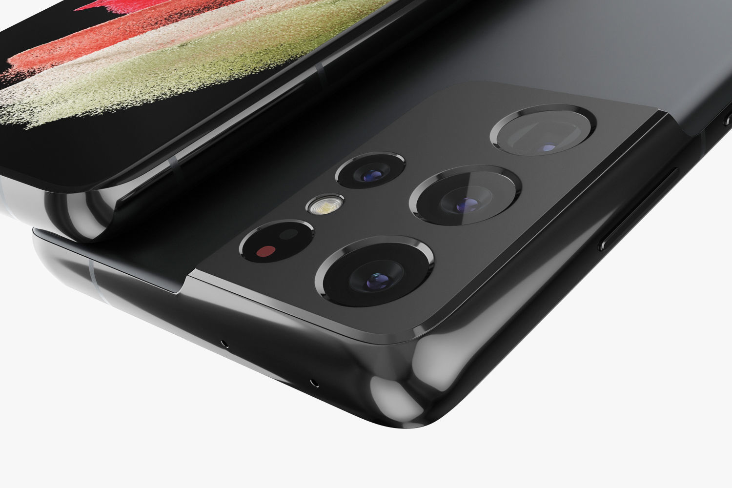 Samsung Galaxy S21 Ultra black 3D model_4