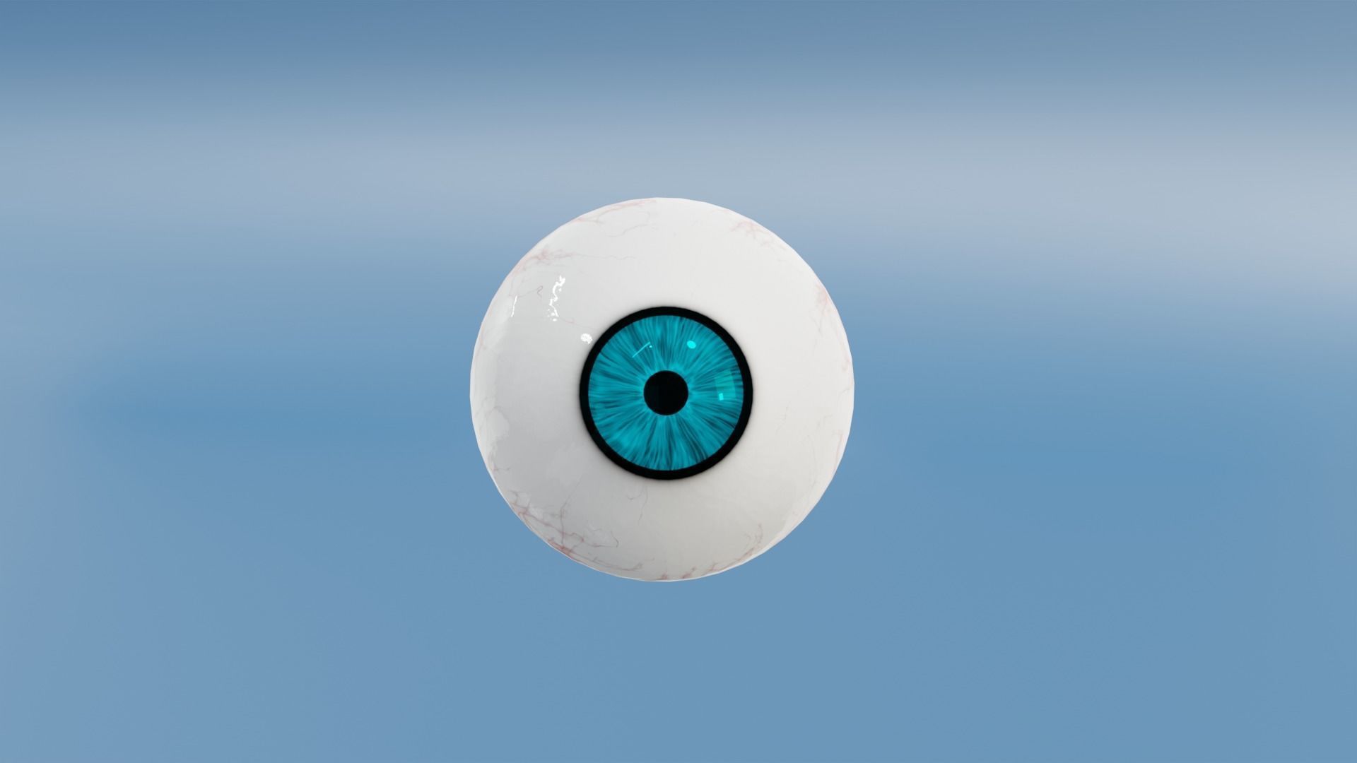 Healthy Blue eyes 3D model_2