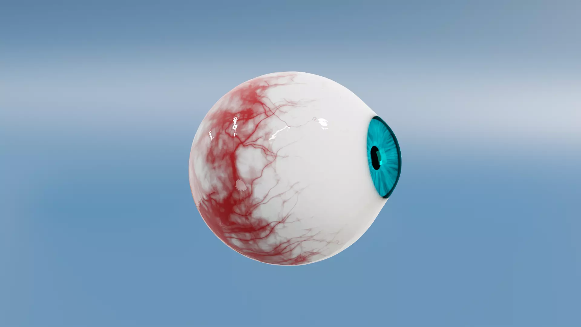 Healthy Blue eyes 3D model_0