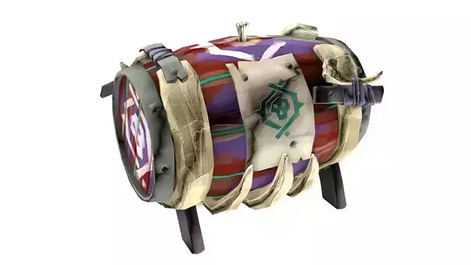 Sea of Thieves - Keg of Ancient Black Powder 3D Model 3D model 3D model