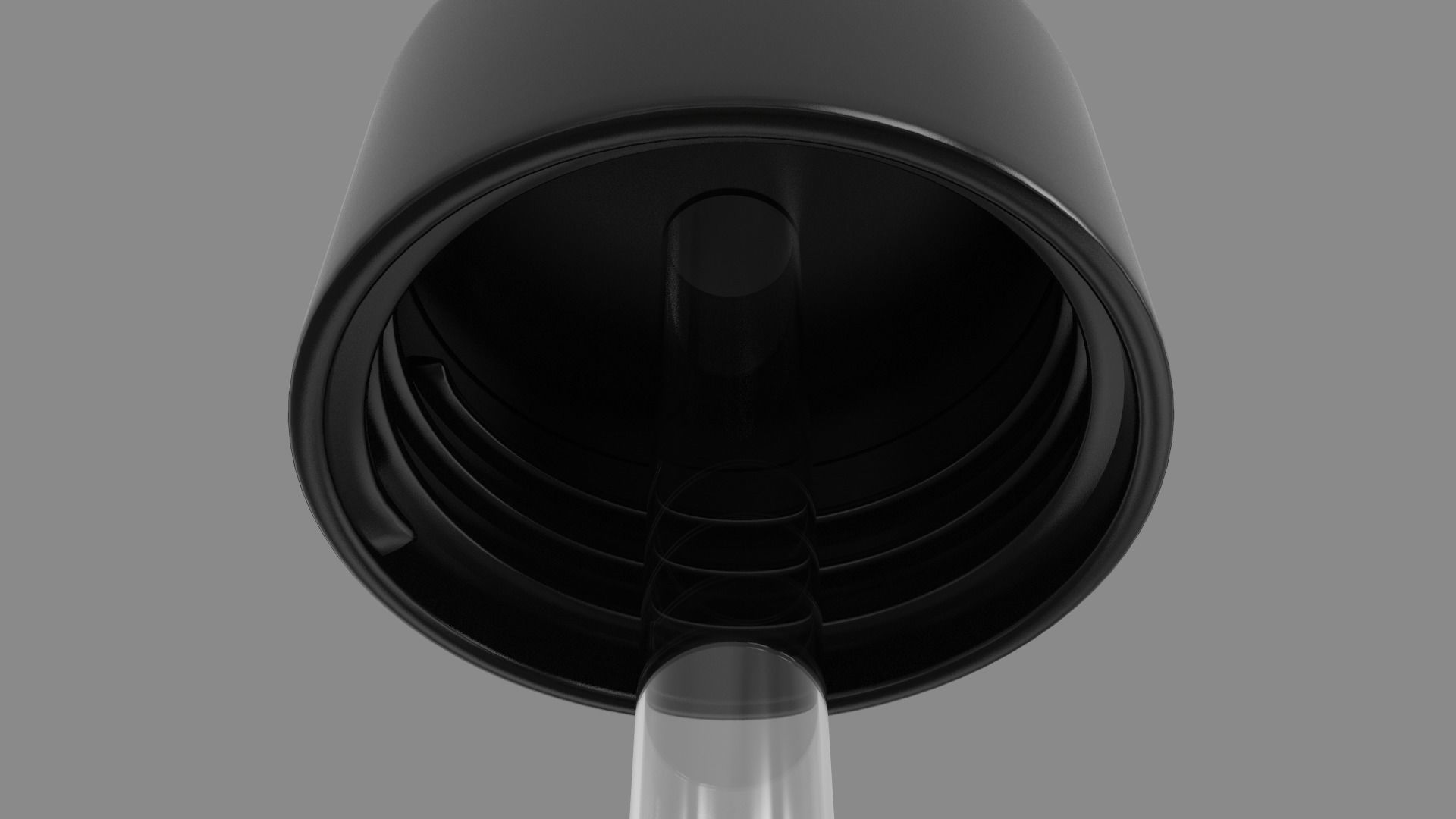 Amber Glass Bottles with Dropers - 3 Sizes 3D model_8