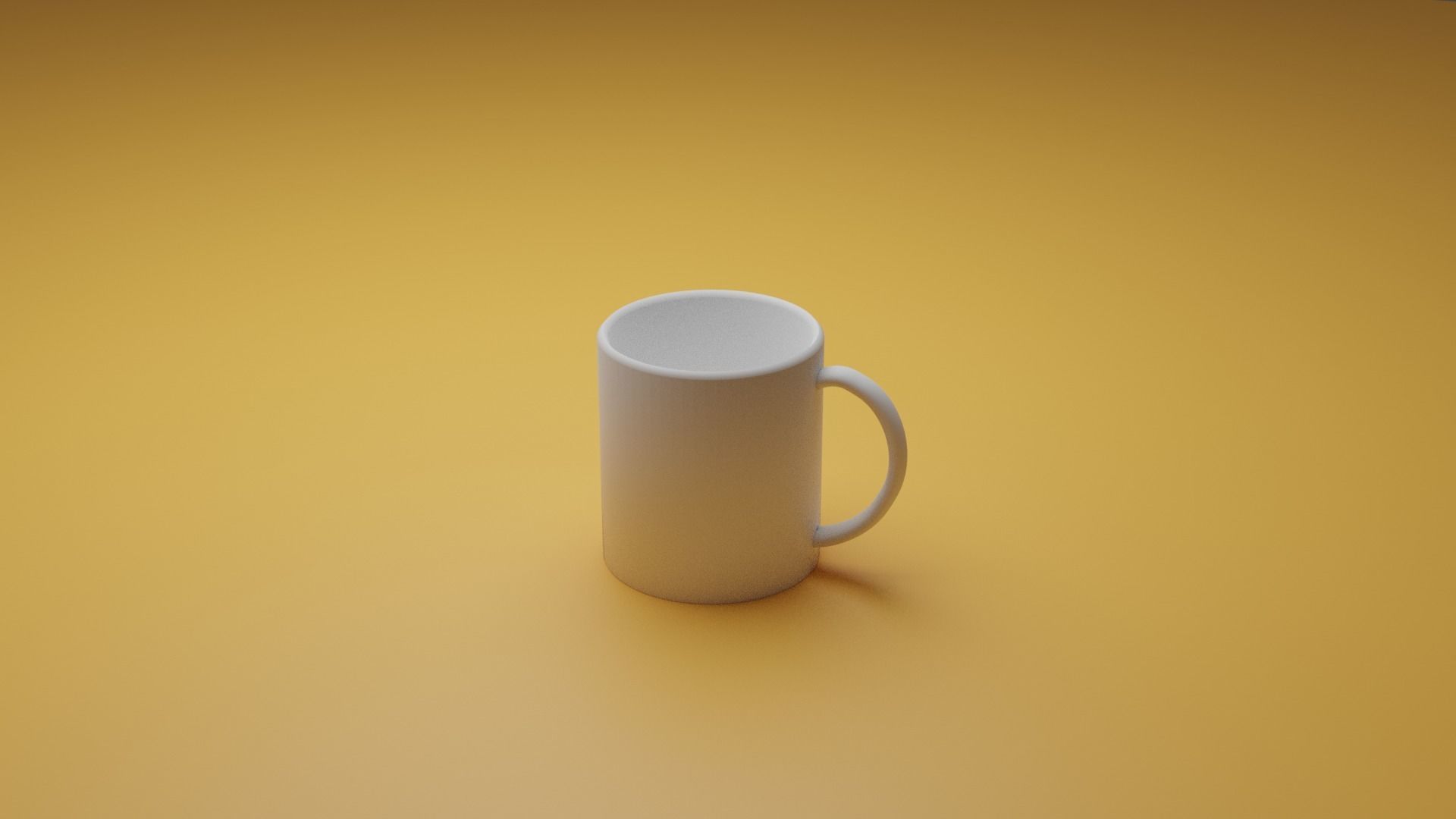 Mug in real size various colors and seetrough  Low-poly 3D model_2