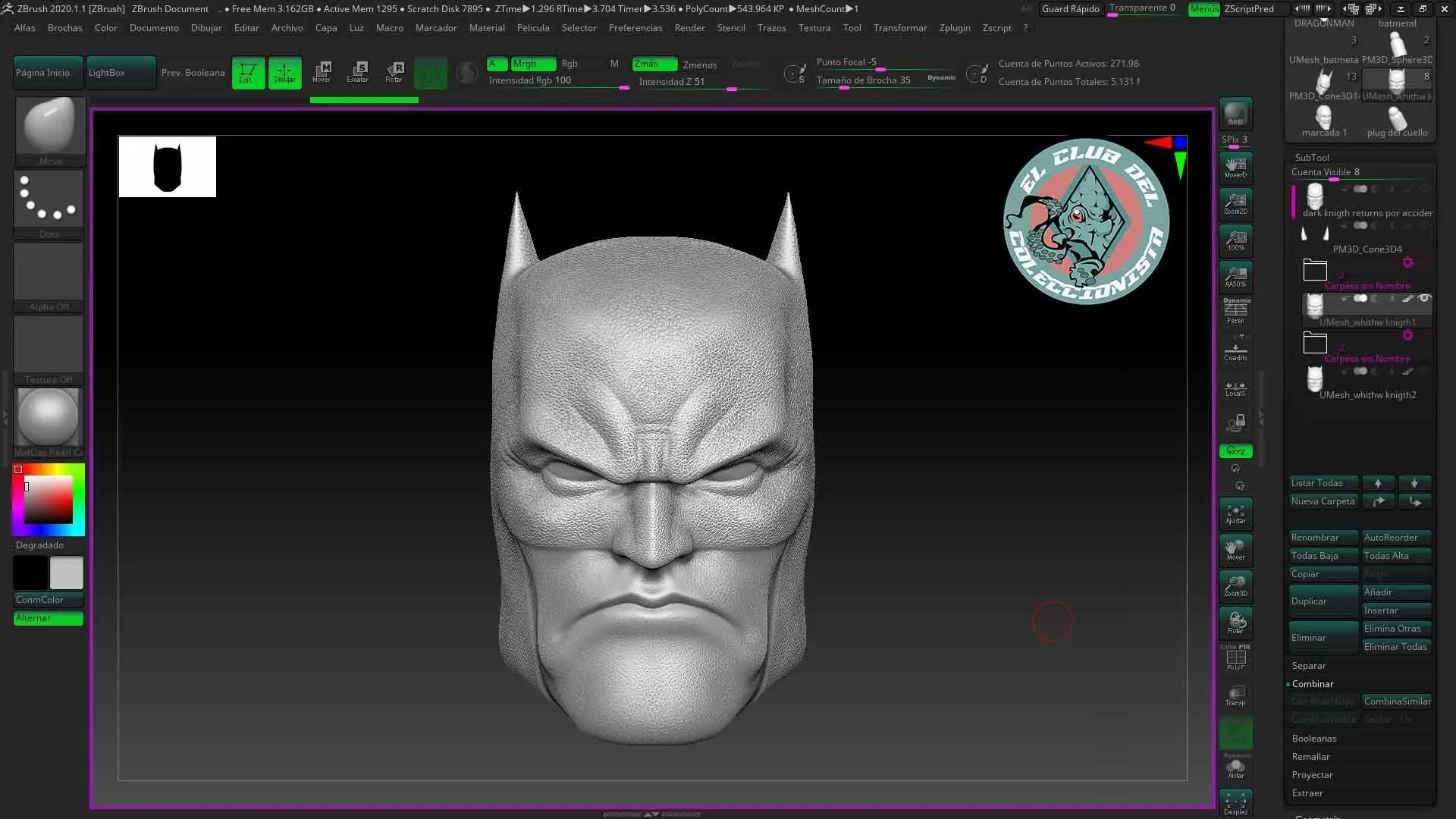 Batman White Knigth  3D print model_0