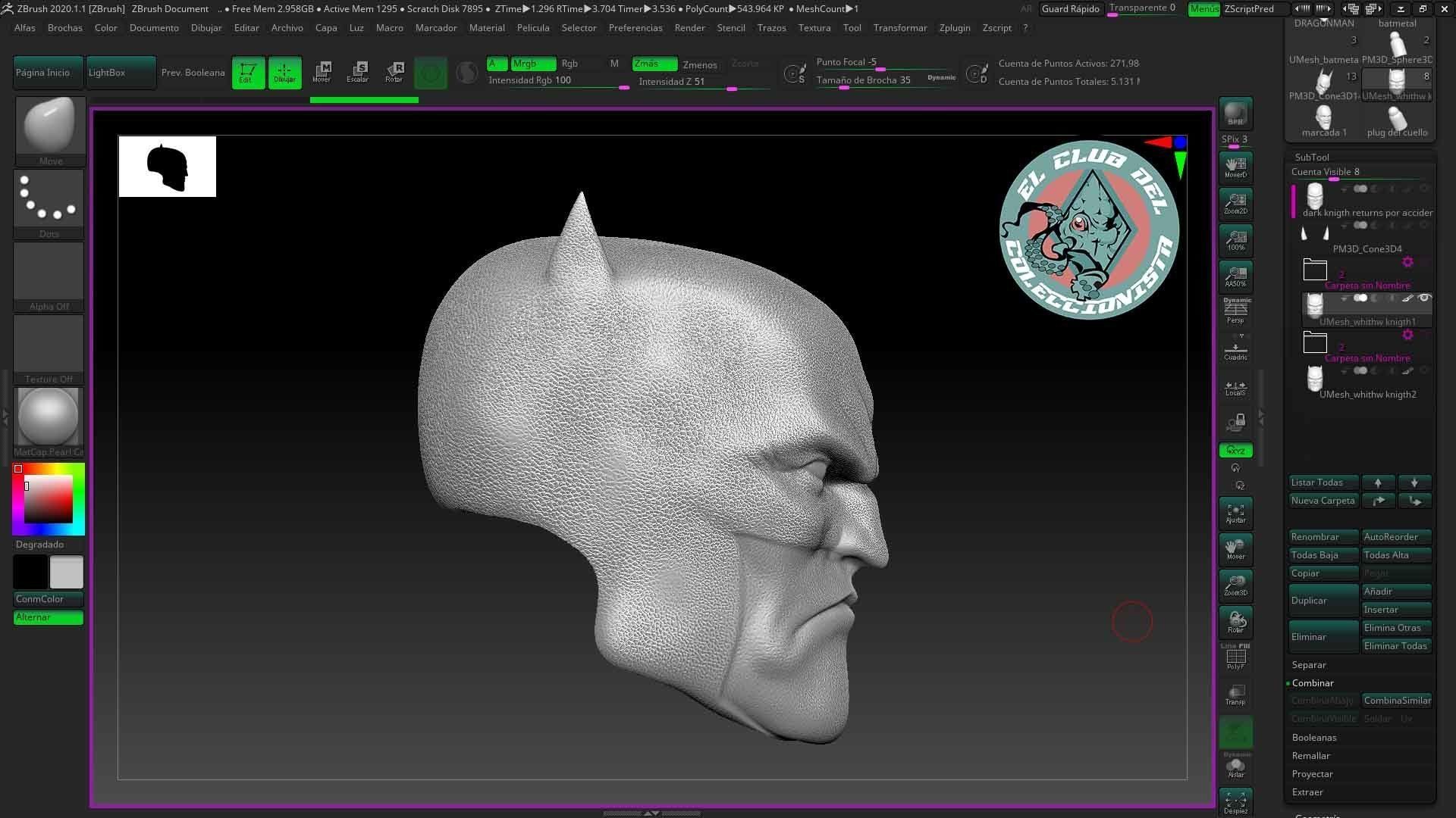 Batman White Knigth  3D print model_3