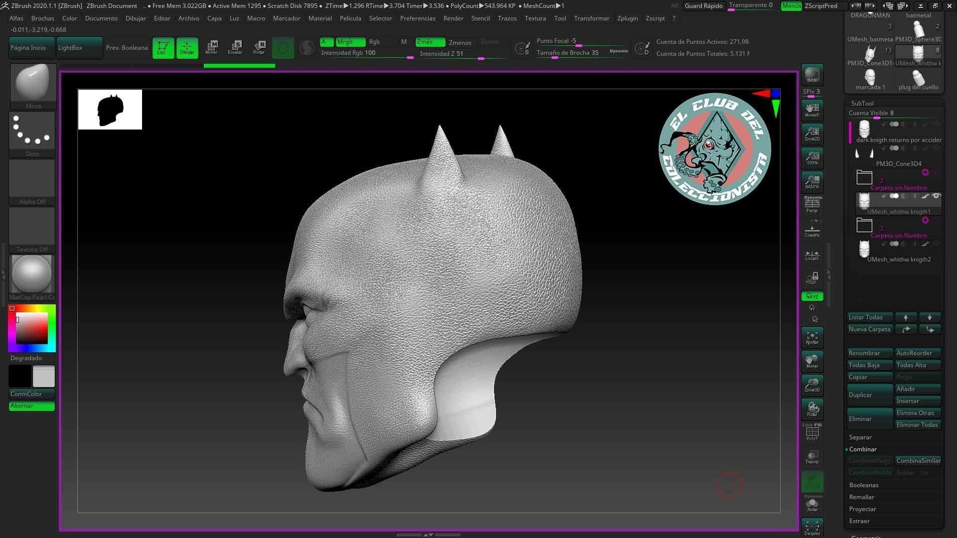 Batman White Knigth  3D print model_4