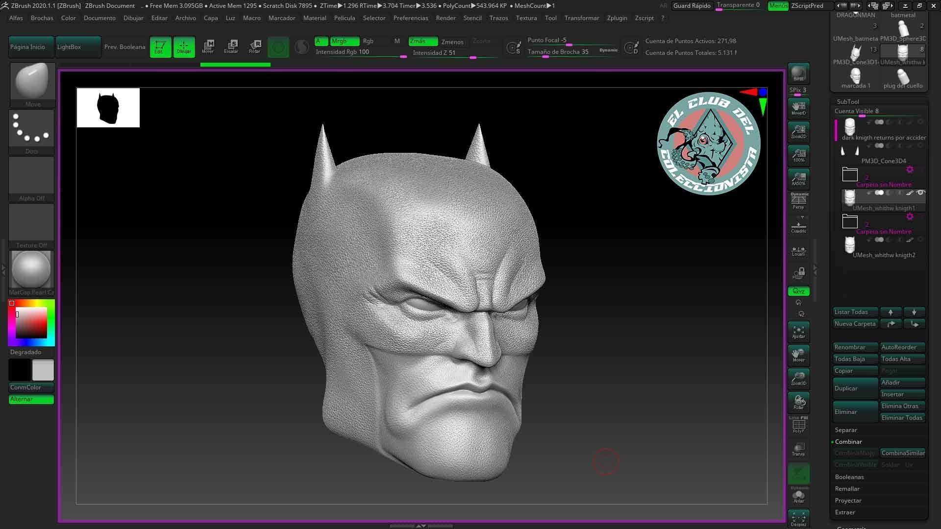 Batman White Knigth  3D print model_2
