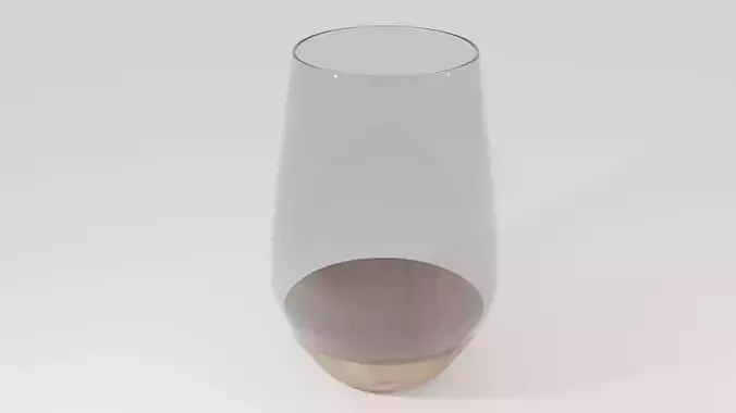 Wood water glass