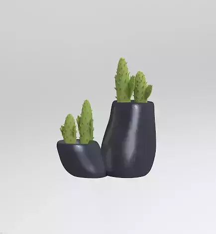  tilted flowerpot 3D print model