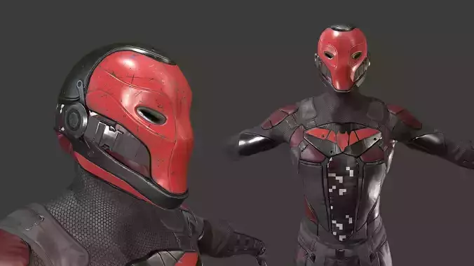 Red Head Soldier PBR Gameready character