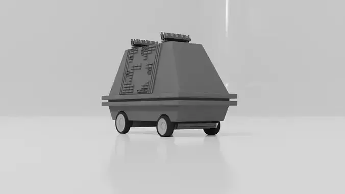 MSE-6 Mouse Droid Low-poly 3D model