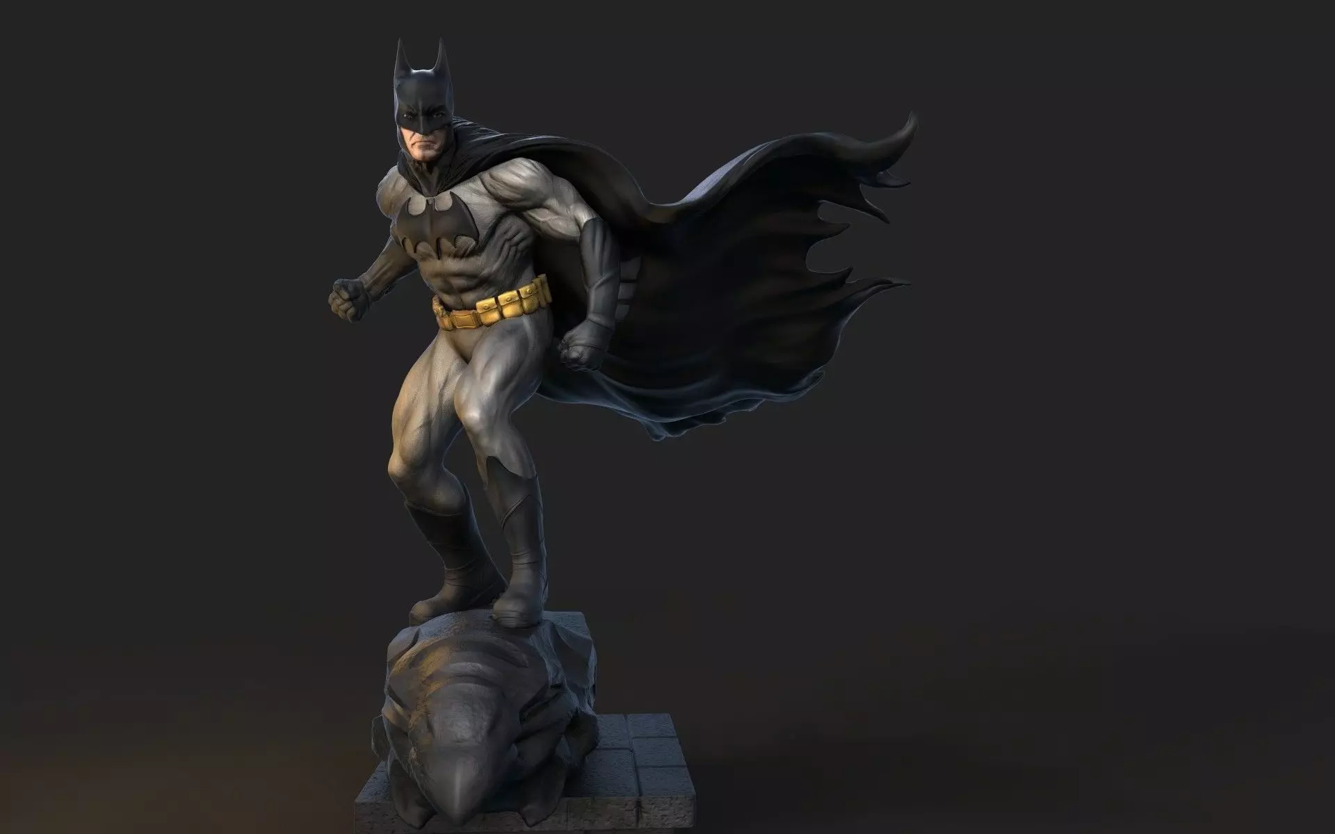 BATMAN statue 3D print model_0