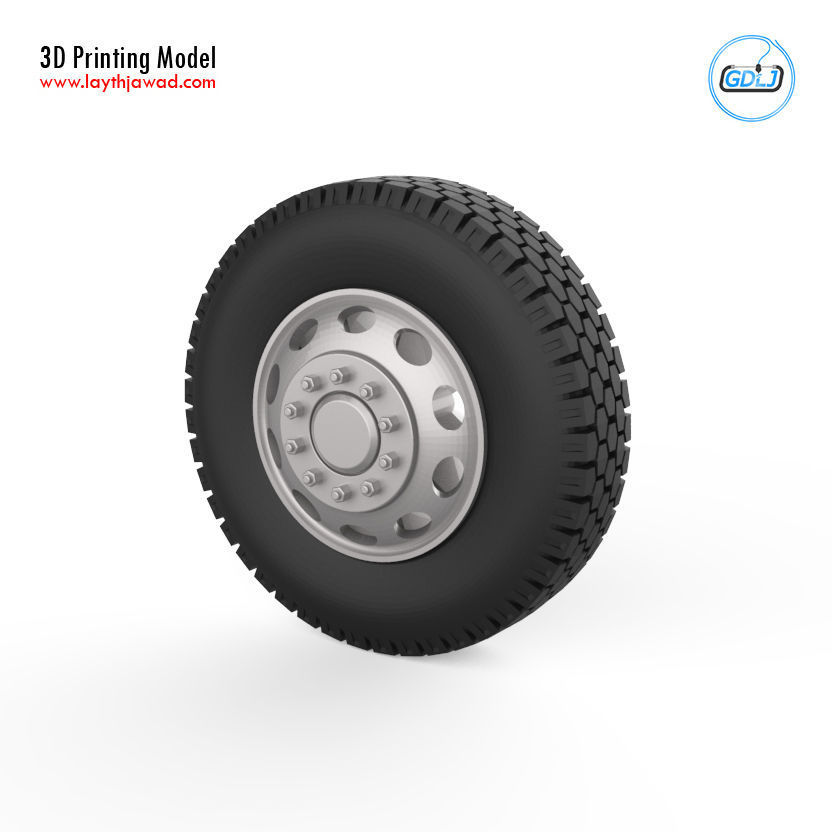 Truck wheels 1-32 3D print model