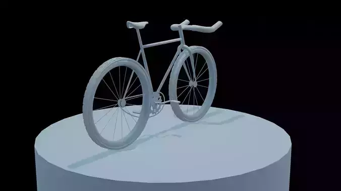 bike on turning table