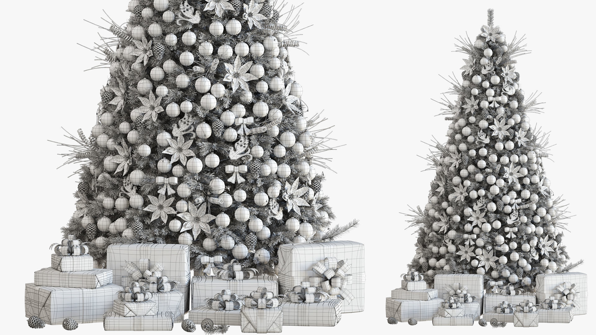 CHRISTMAS TREE DECORATIVE SET 3D model_6
