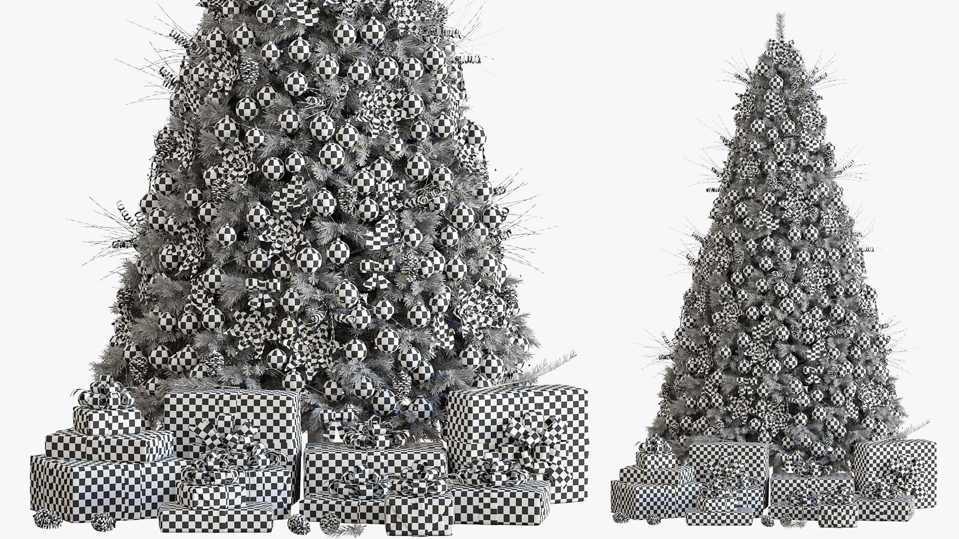 CHRISTMAS TREE DECORATIVE SET 3D model_5