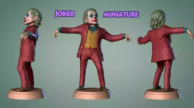 Joker Joaquin Phoenix Fanart Miniature -Mini Fanart