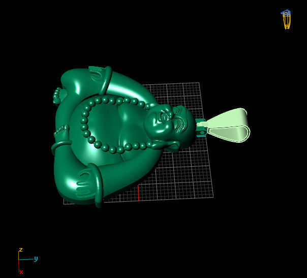 PENDANT BUDDHA 3D print model_3