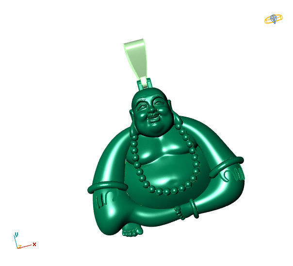 PENDANT BUDDHA 3D print model_1