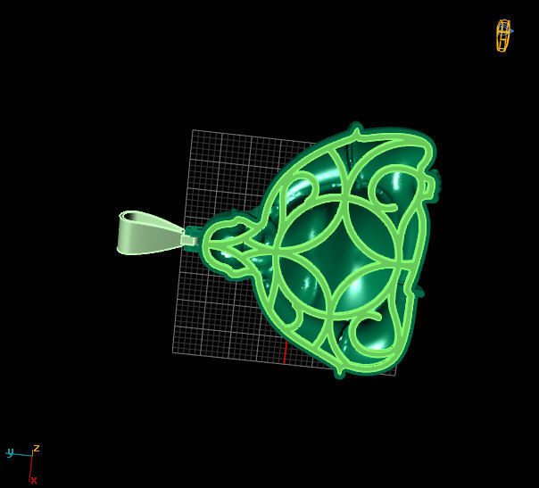 PENDANT BUDDHA 3D print model_2