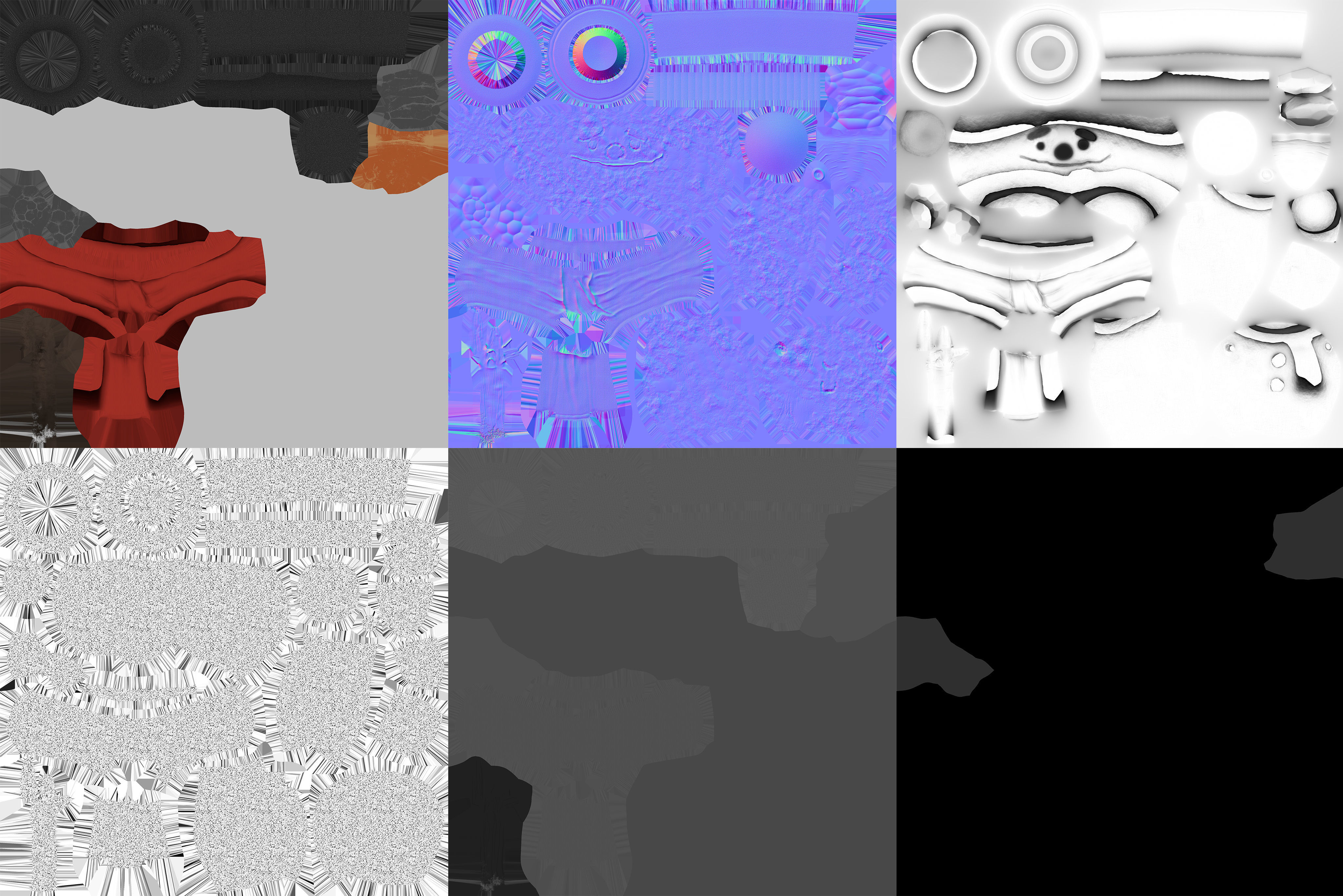 Snowman Low-poly 3D model_5