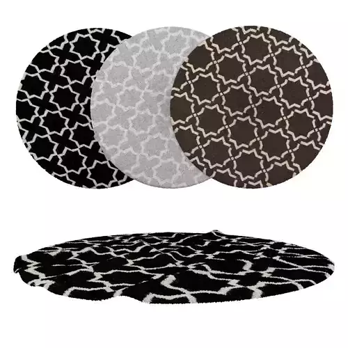 Round Rug Set 131