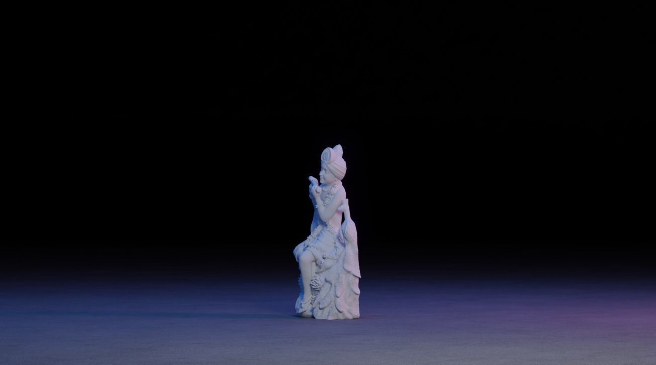 Krishna Idol 3D Printable model 3 3D print model_4