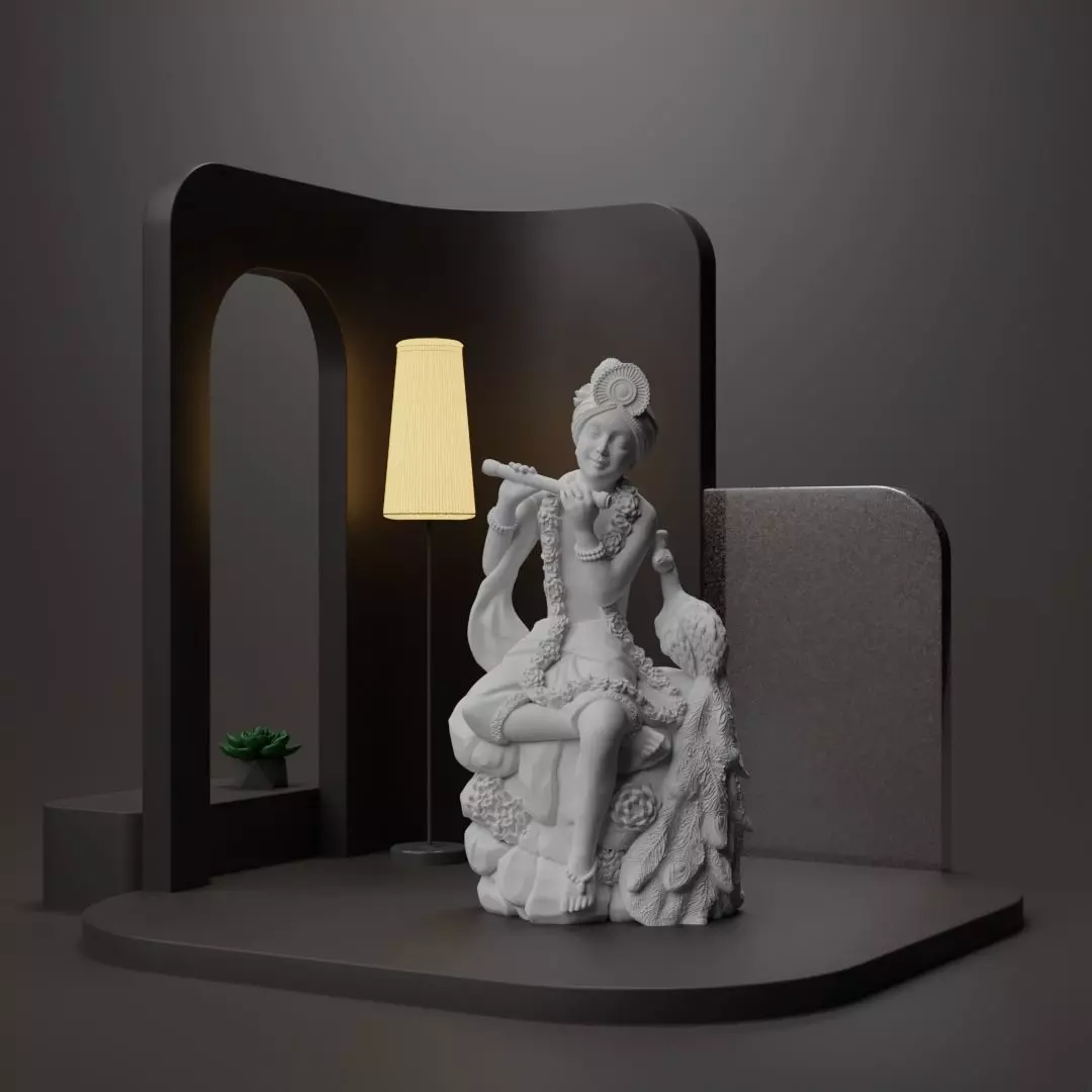 Krishna Idol 3D Printable model 3 3D print model_0