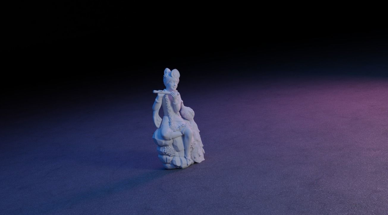 Krishna Idol 3D Printable model 3 3D print model_6