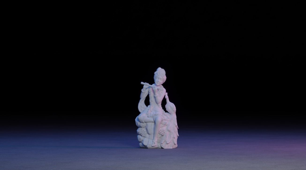 Krishna Idol 3D Printable model 3 3D print model_1