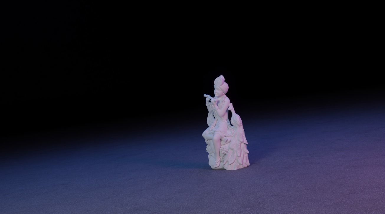 Krishna Idol 3D Printable model 3 3D print model_5