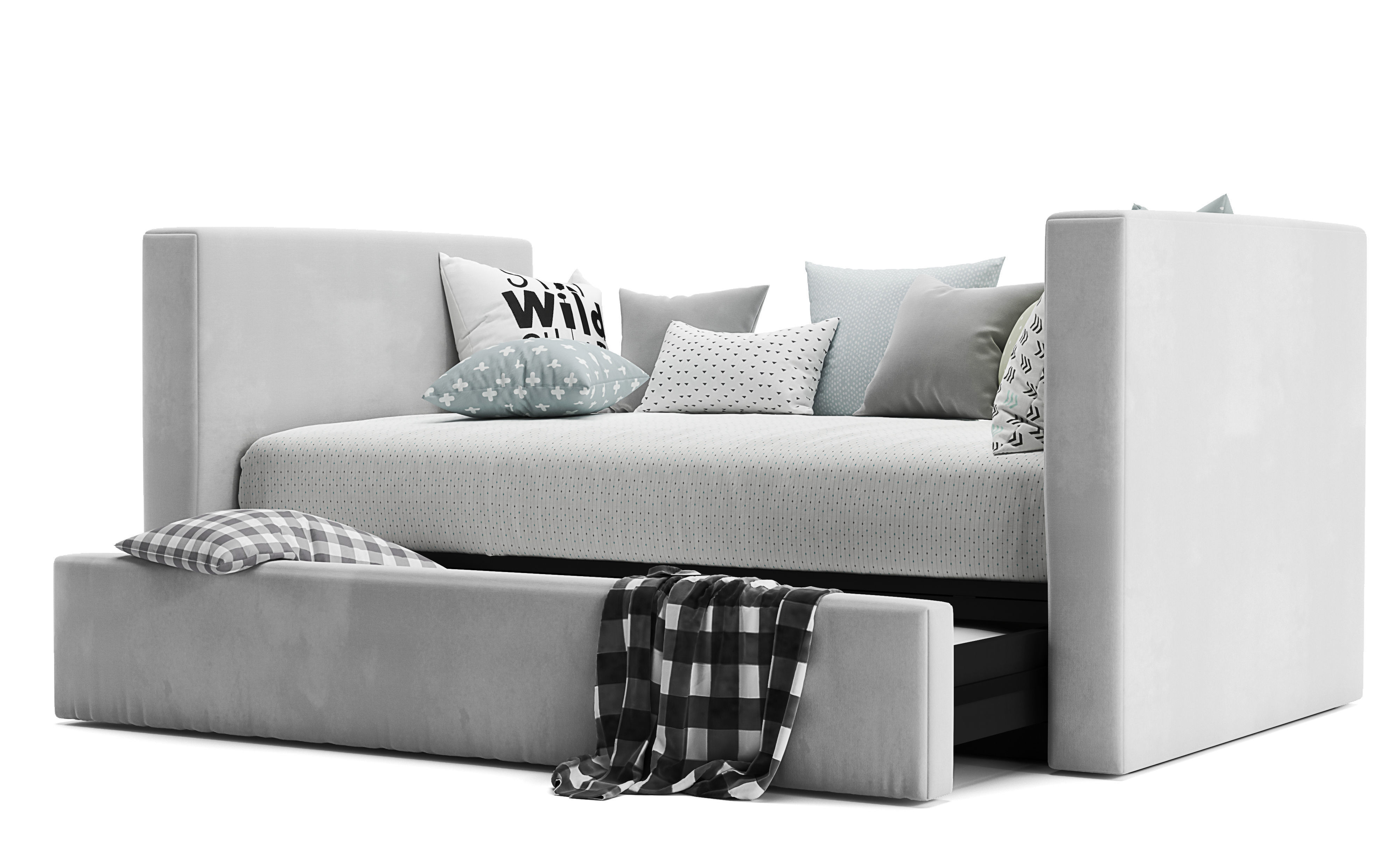 Urban daybed and trundle  3D model_6