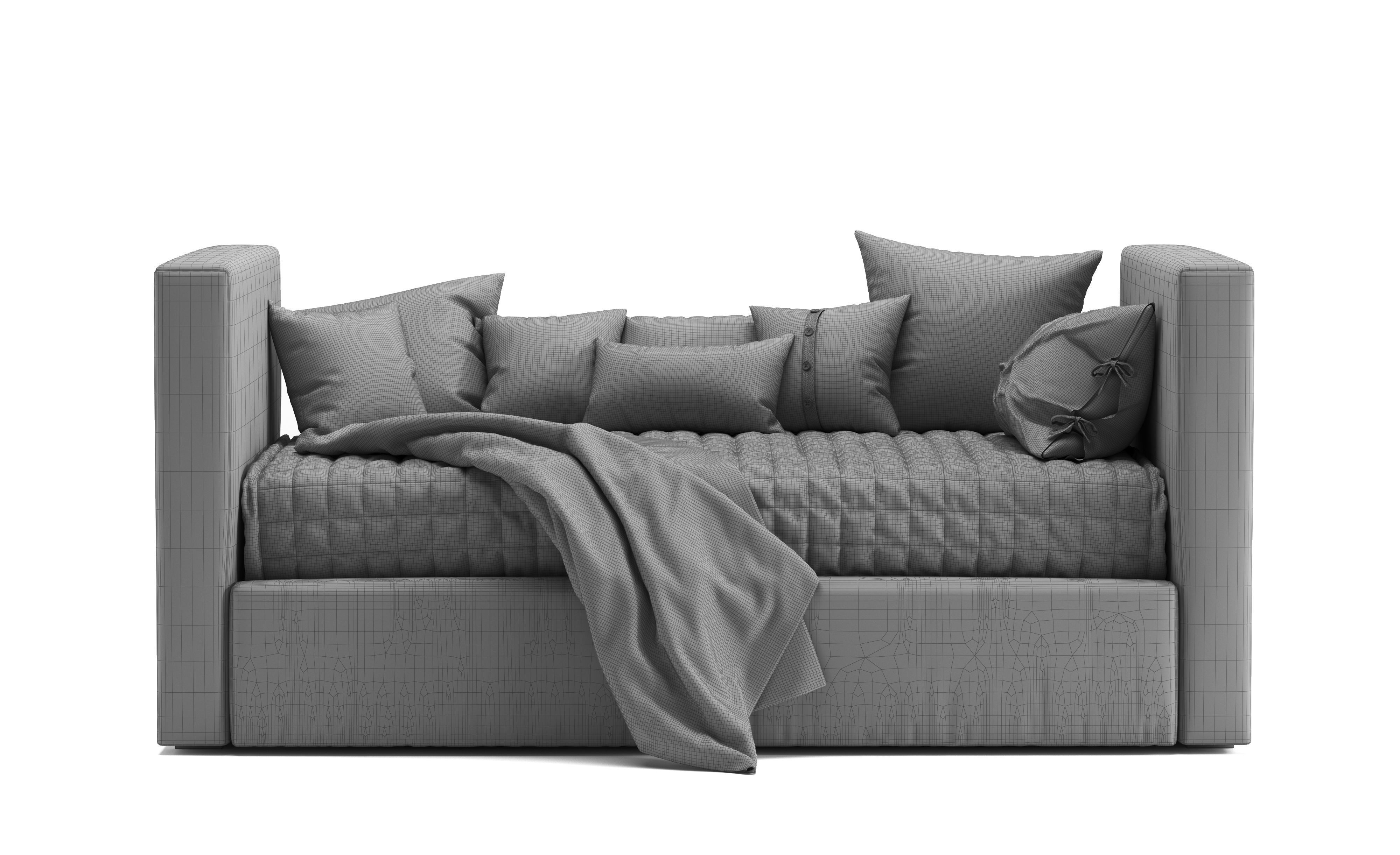 Urban daybed and trundle  3D model_9