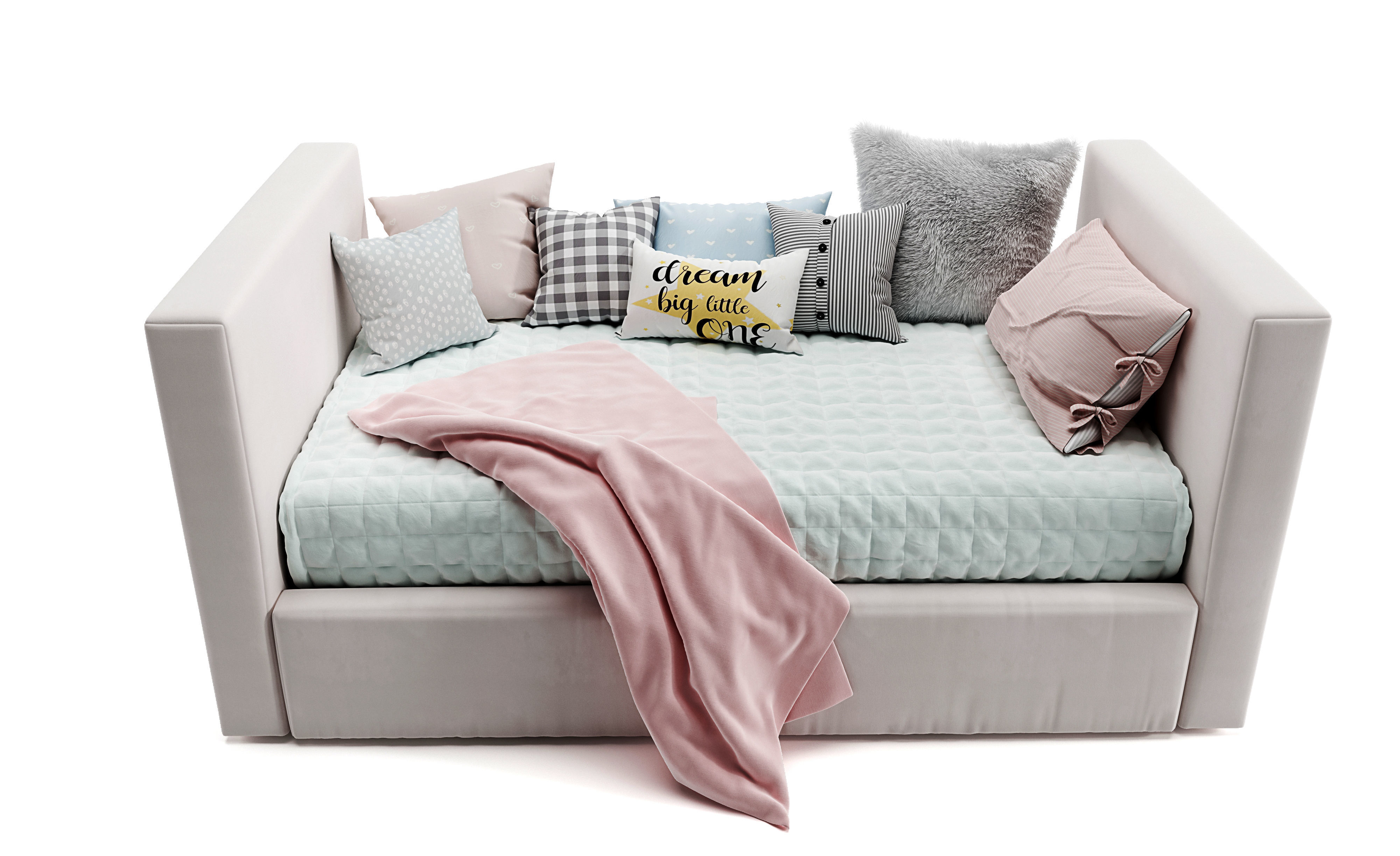 Urban daybed and trundle  3D model_2