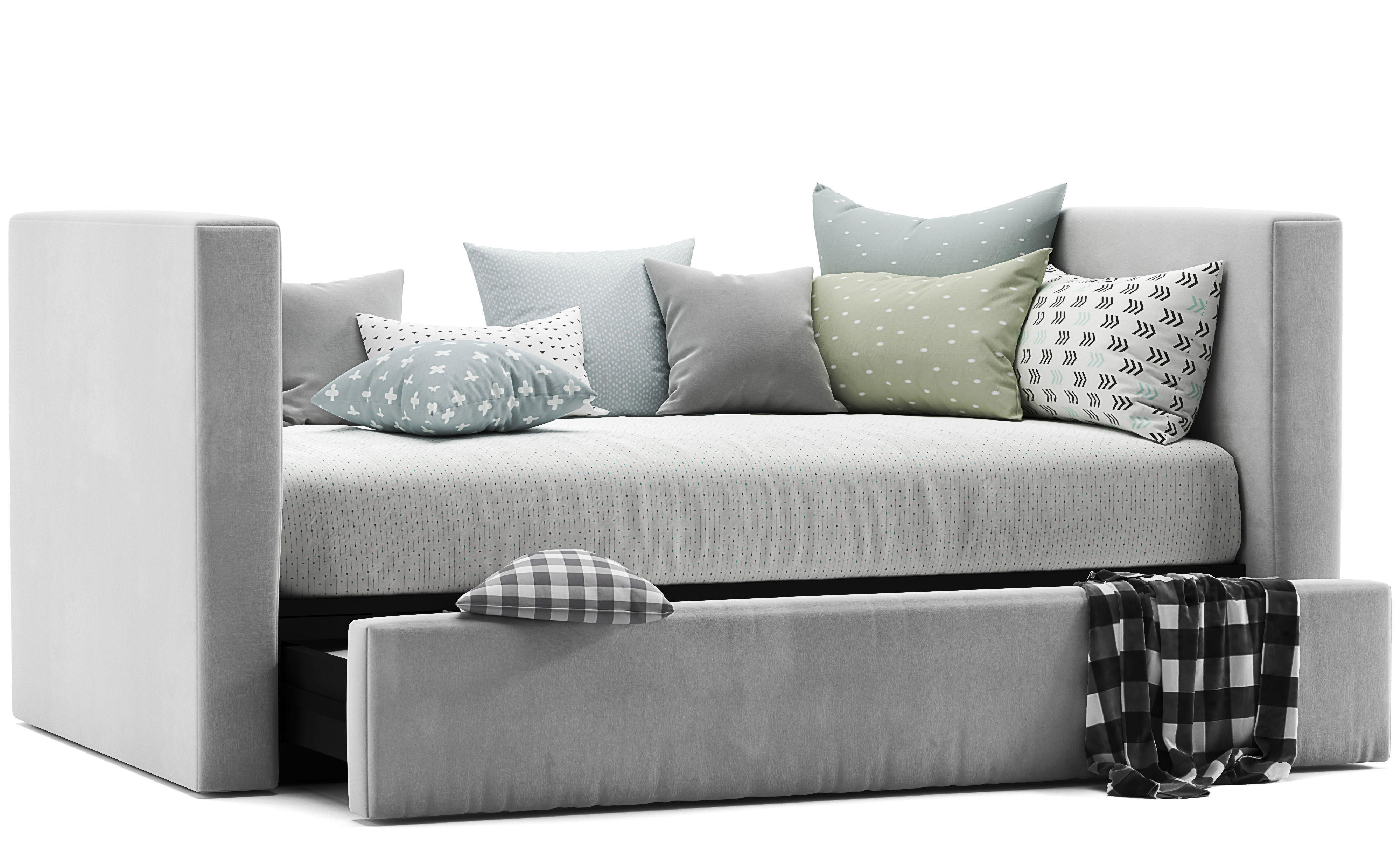 Urban daybed and trundle  3D model_5