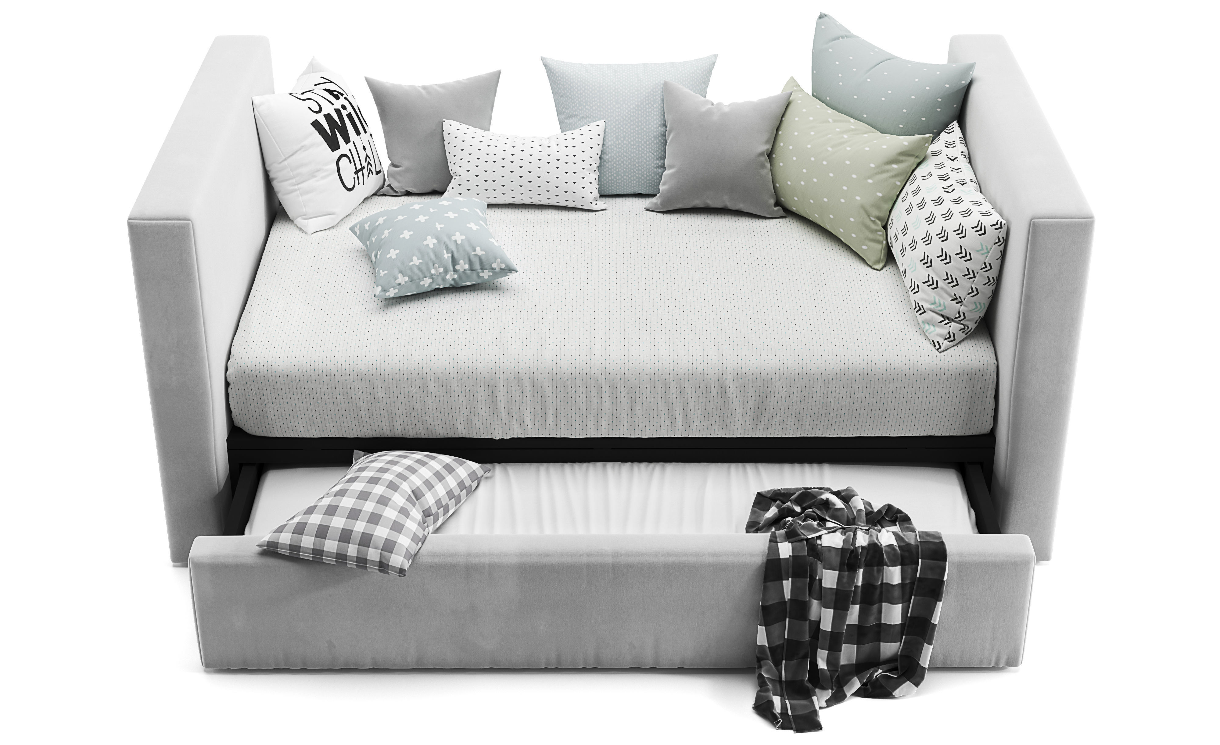 Urban daybed and trundle  3D model_1