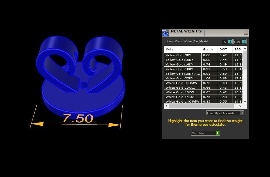 HEART SHAPE EARRING BACK SET MIX SIZE 3D print model_13