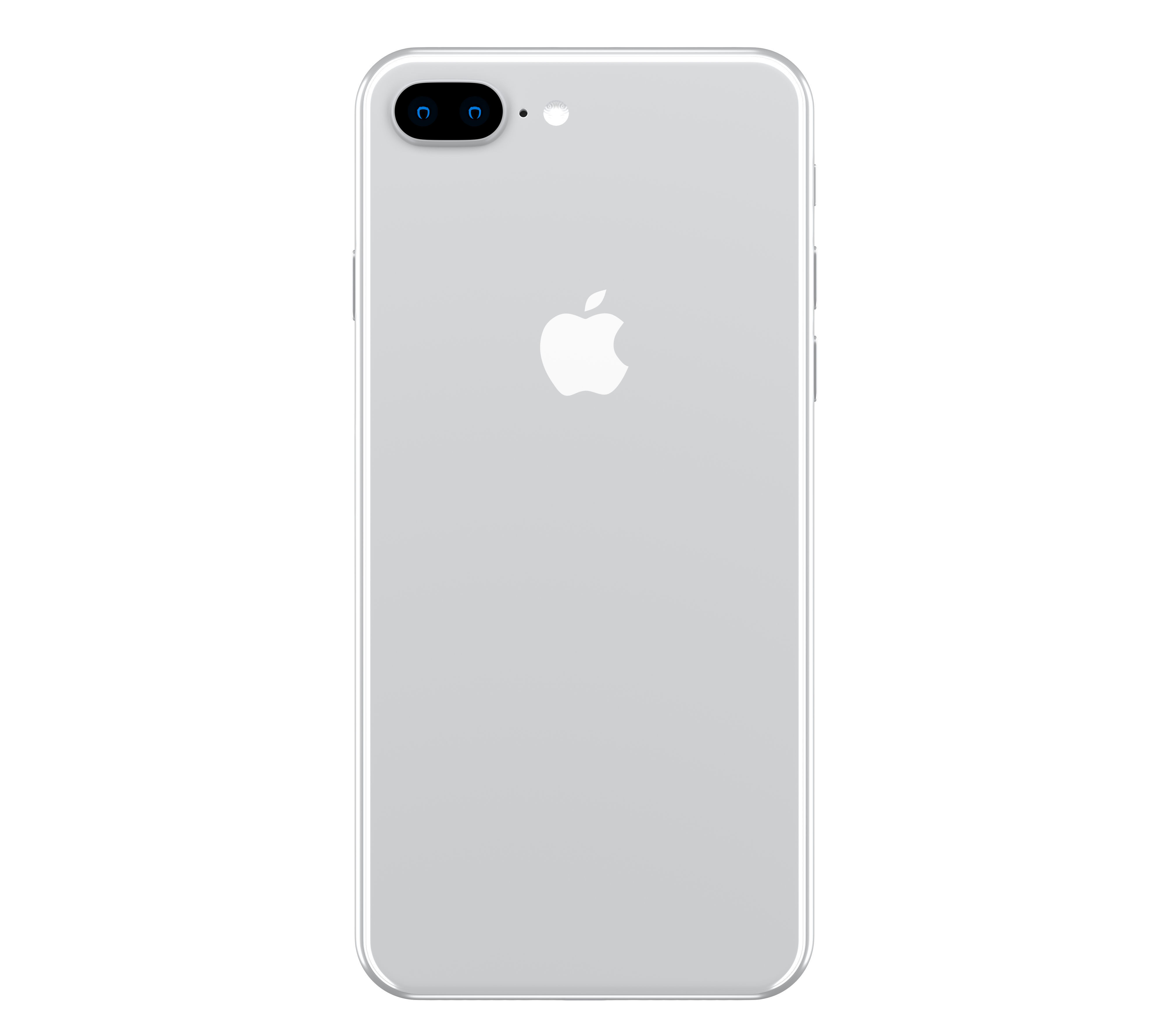 Apple iPhone 8 Plus Silver  Low-poly 3D model_4