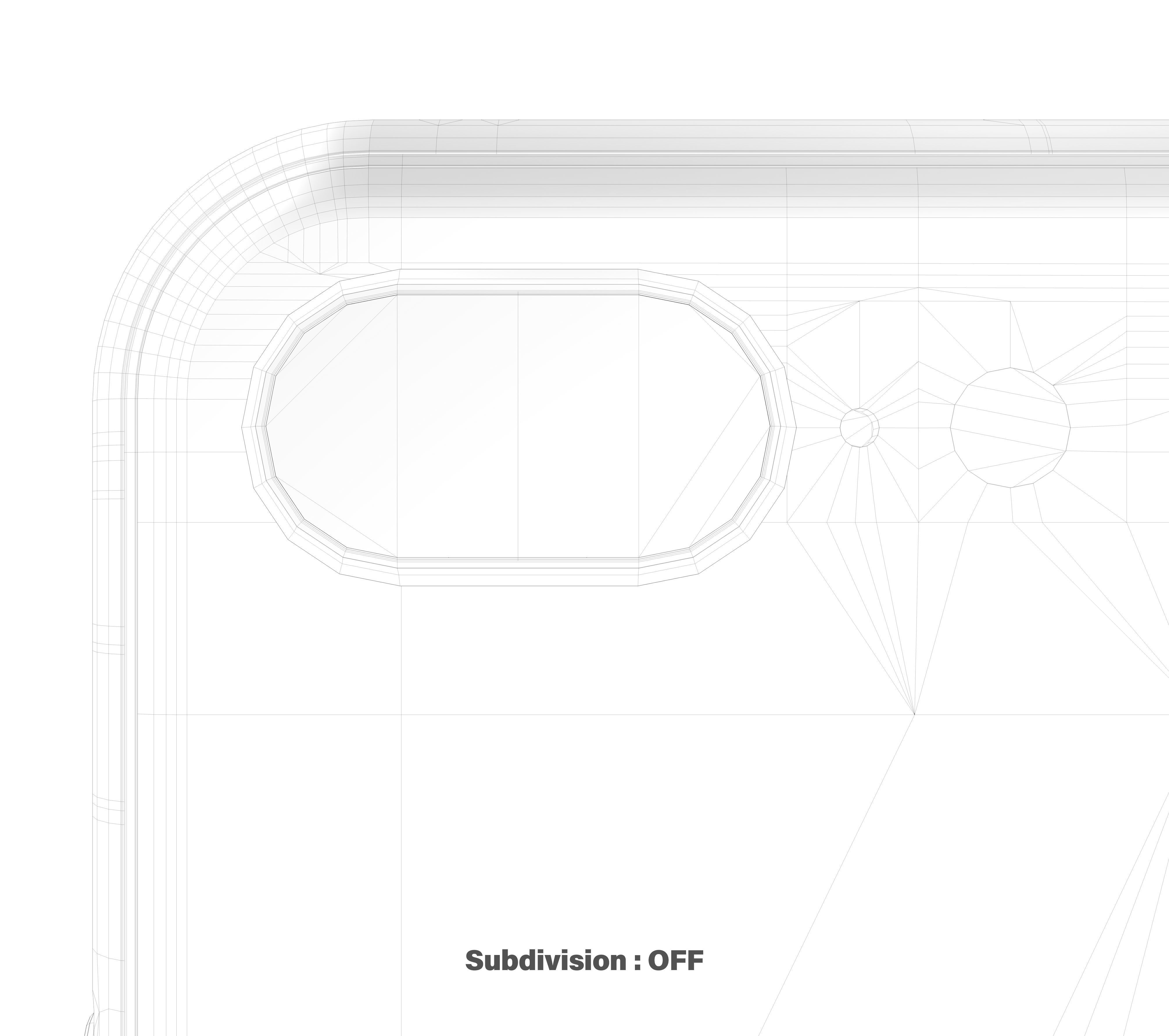 Apple iPhone 8 Plus Silver  Low-poly 3D model_16