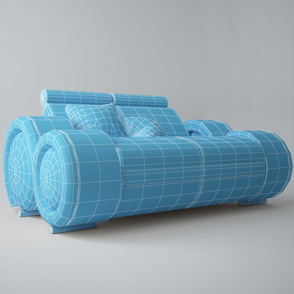 Modern Sofa 2x 3D model_7