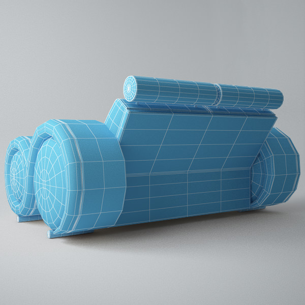 Modern Sofa 2x 3D model_9