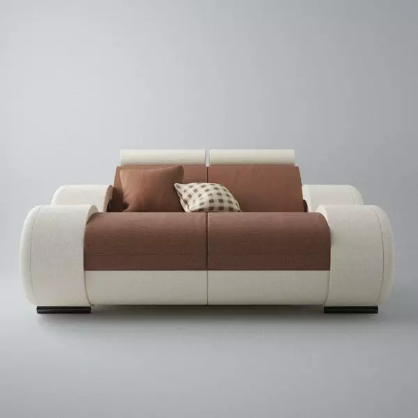 Modern Sofa 2x 3D model_0