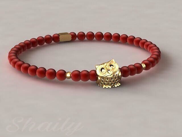 Owl bracelet 3D print model