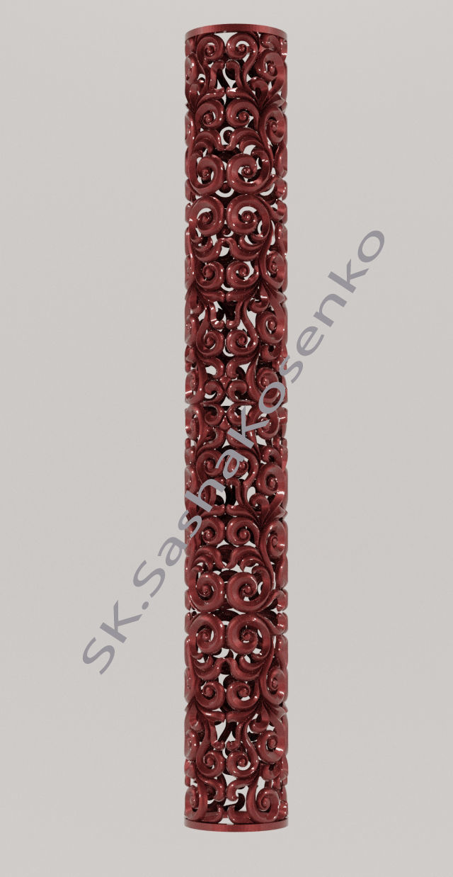 Column 3D model vase 3D model_1