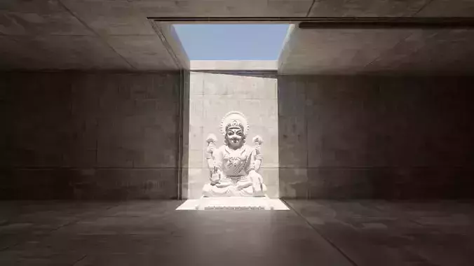 Saraswati Idol 3D Printable model 1