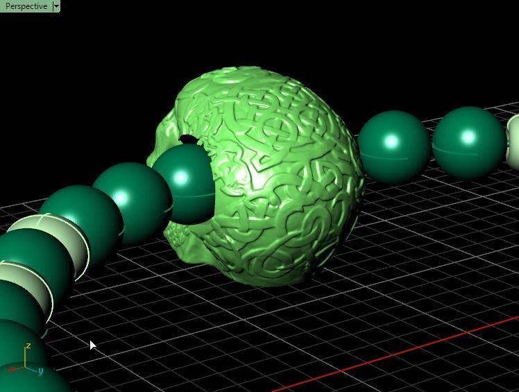 Skull Bracelet 3D print model_4