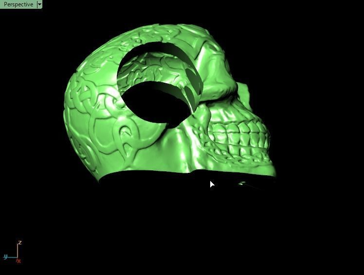 Skull Bracelet 3D print model_19